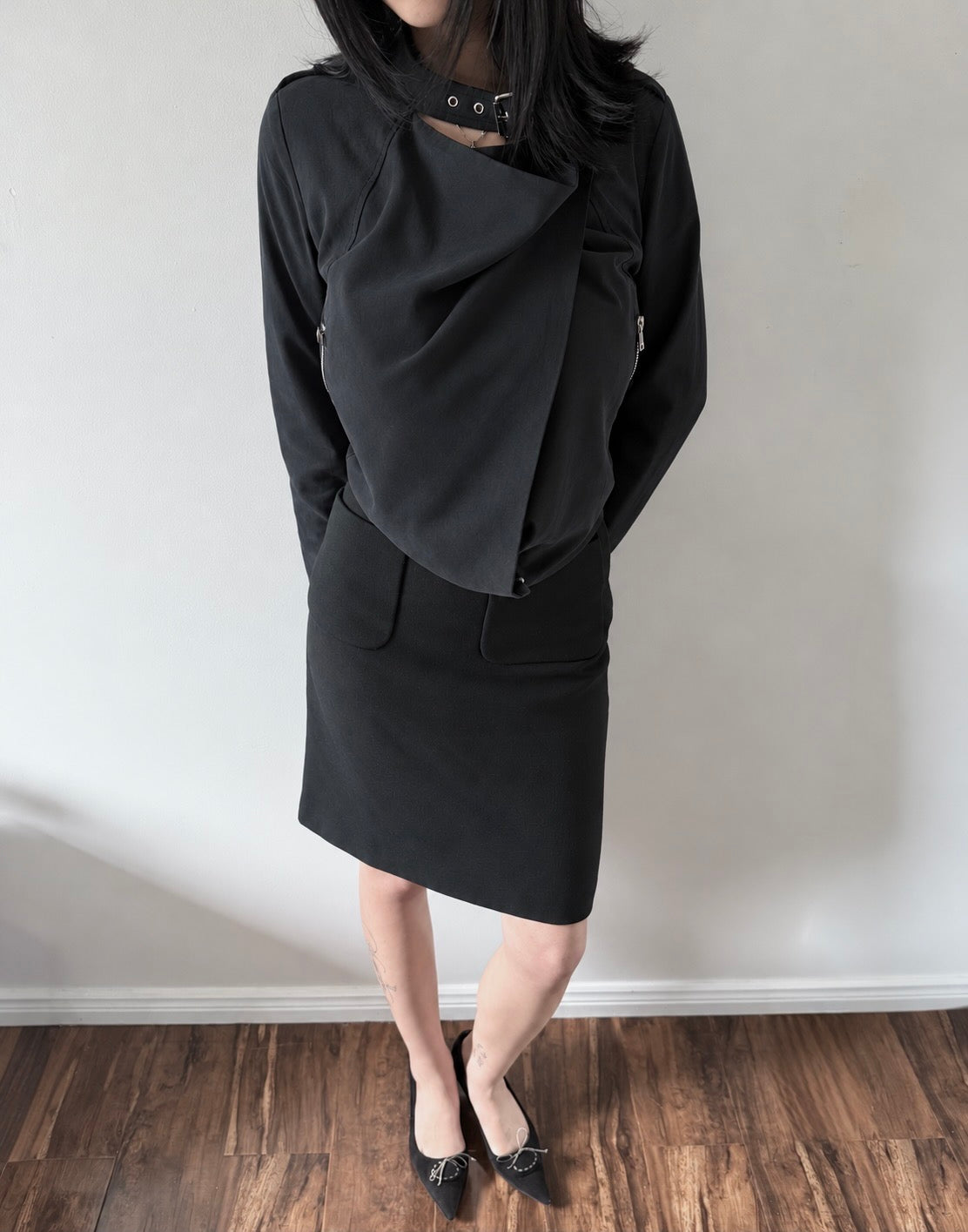 Miu Miu FW05 Black A-Line Skirt