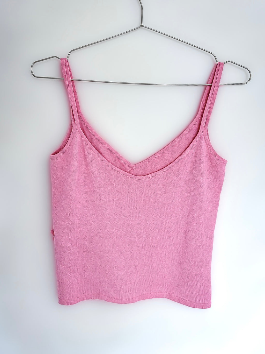 Escada Pink Ruffle Camisole Top
