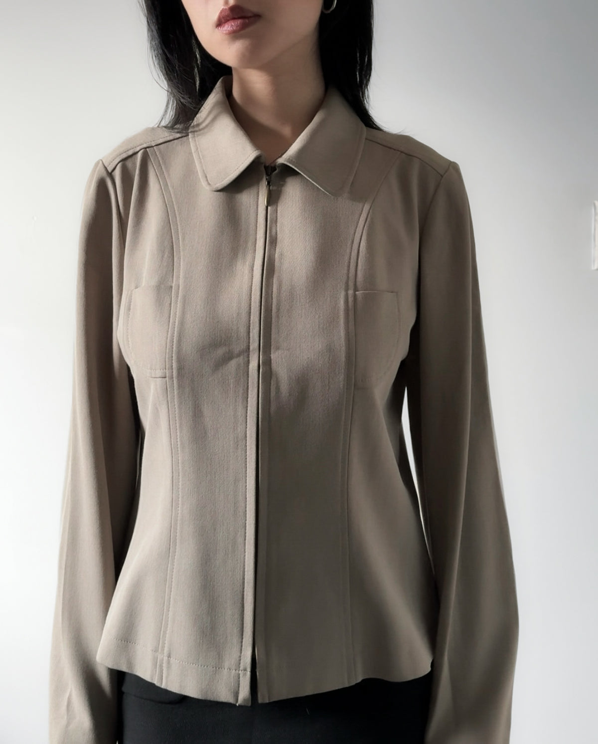 Chloé Collection Structured Zip-Up Jacket